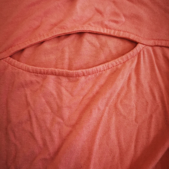 GUESS Pink Top with Cut Outs - Picture 4 of 5